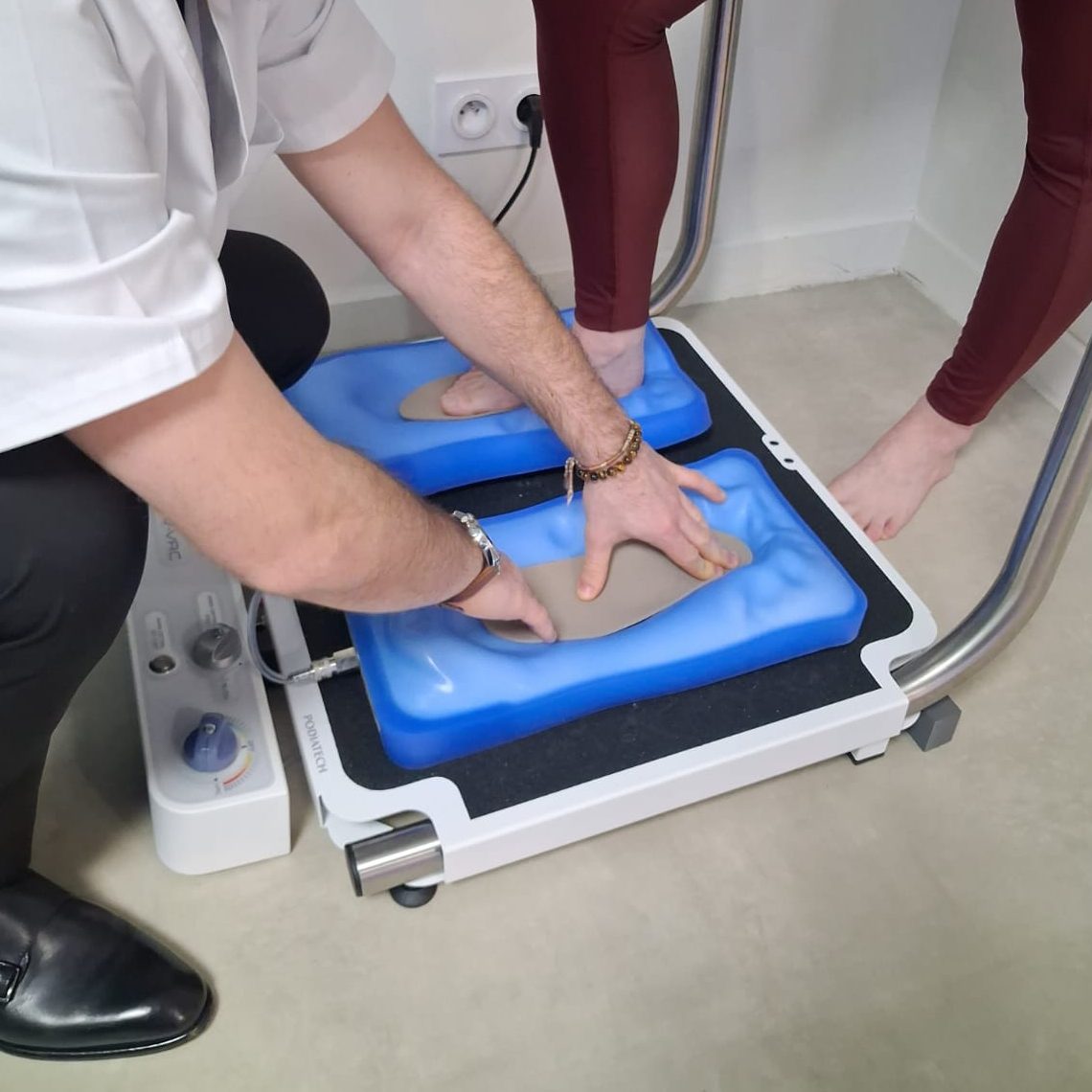 Prise de moulage des pieds