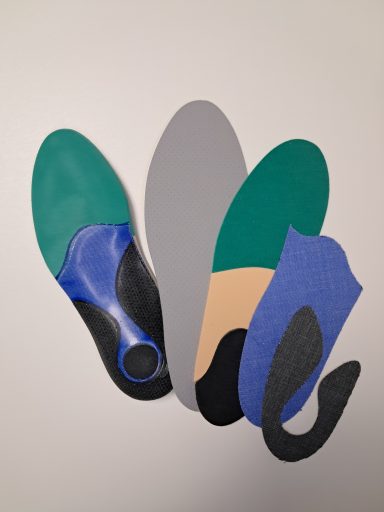 Différents éléments de semelles